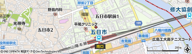 まつげエクステ専門店・ＬＡＳＨ　五日市駅前店周辺の地図
