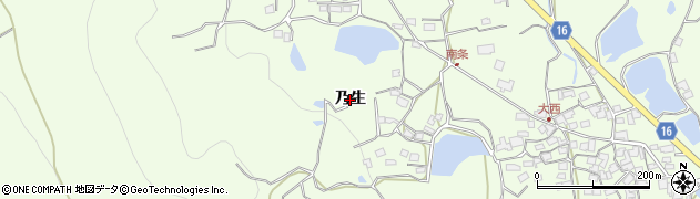 香川県坂出市王越町（乃生）周辺の地図
