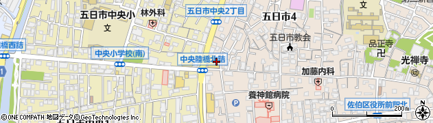 上海焼肉周辺の地図