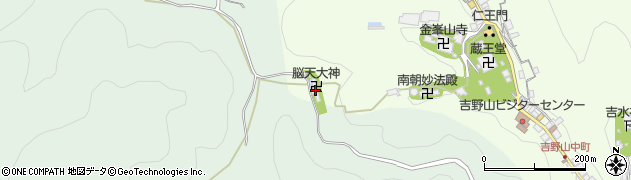 蔵王堂周辺の地図