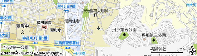 広島県広島市南区山城町周辺の地図