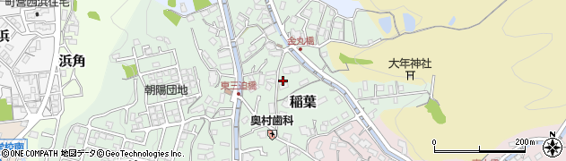 広島県海田町（安芸郡）稲葉周辺の地図