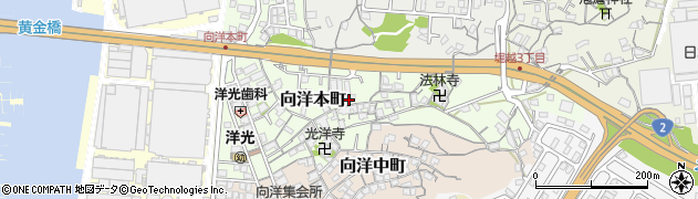 広島県広島市南区向洋本町周辺の地図
