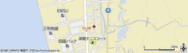 香川県高松市庵治町（丸山）周辺の地図
