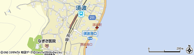 須波駅周辺の地図