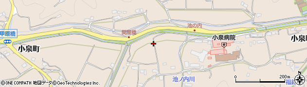 天井川周辺の地図
