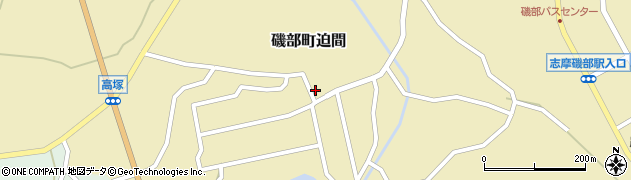 三重県志摩市磯部町迫間569周辺の地図