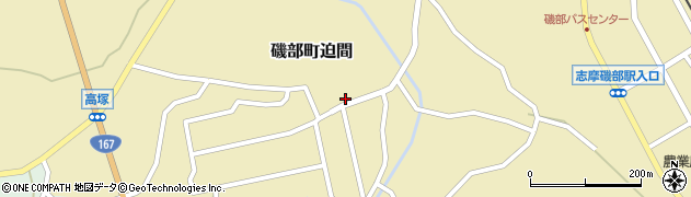 三重県志摩市磯部町迫間577周辺の地図