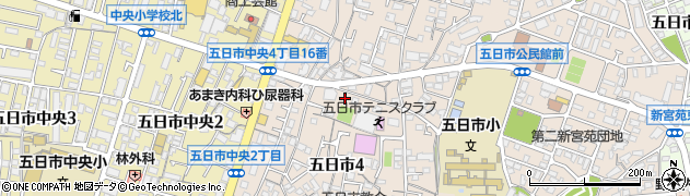 広島県広島市佐伯区五日市周辺の地図