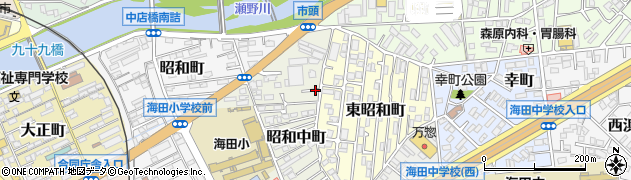 広島県安芸郡海田町昭和中町周辺の地図