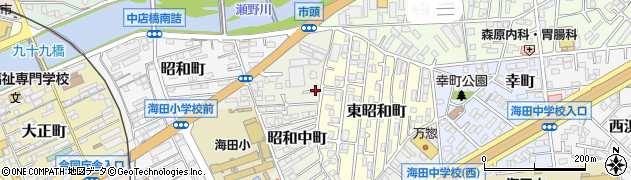 広島県海田町（安芸郡）昭和中町周辺の地図