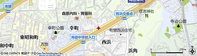 広島県海田町（安芸郡）西浜周辺の地図