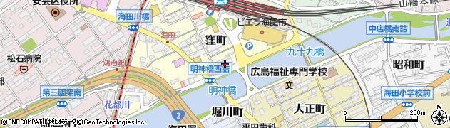 ＪＡひろしま海田市周辺の地図