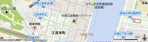 江波東公園周辺の地図