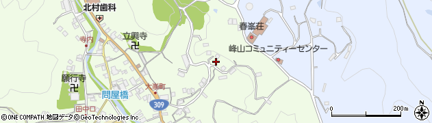 奈良県下市町（吉野郡）大峯周辺の地図