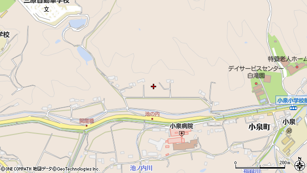 〒729-2361 広島県三原市小泉町の地図