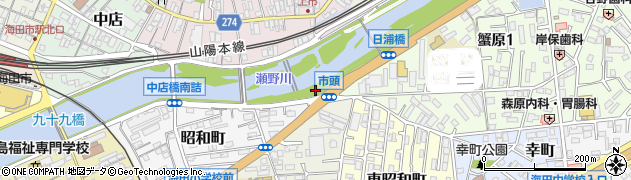 昭和公園周辺の地図