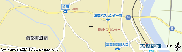 三重県志摩市磯部町迫間193周辺の地図