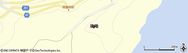 広島県福山市鞆町（後地）周辺の地図