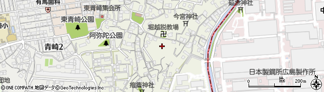 広島県広島市南区堀越周辺の地図