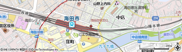 海田市駅自転車等駐車場　北口周辺の地図