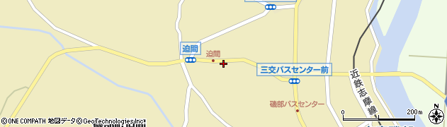三重県志摩市磯部町迫間231周辺の地図