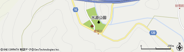 吉賀町水源会館周辺の地図