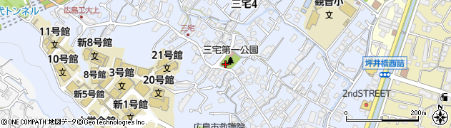 広島県広島市佐伯区三宅周辺の地図