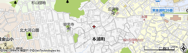 広島県広島市南区本浦町周辺の地図