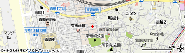 広島県広島市南区東青崎町周辺の地図