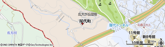広島県広島市佐伯区屋代町周辺の地図