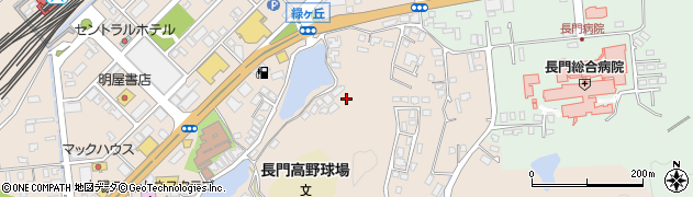 山口県長門市東深川緑ケ丘周辺の地図