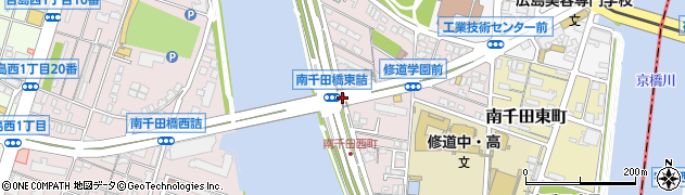南千田橋東周辺の地図