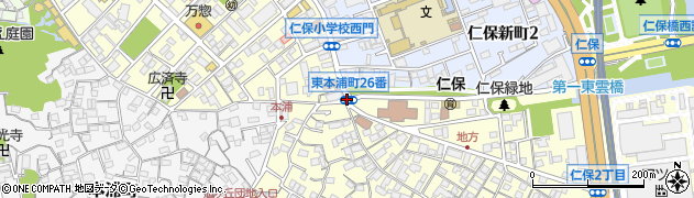 東本浦町２６番周辺の地図
