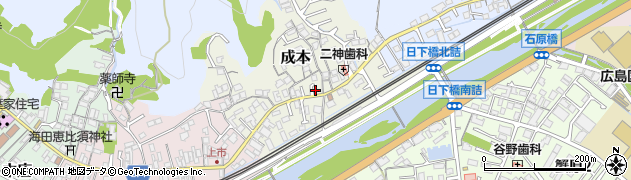 広島県安芸郡海田町成本周辺の地図