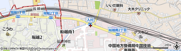 入川周辺の地図