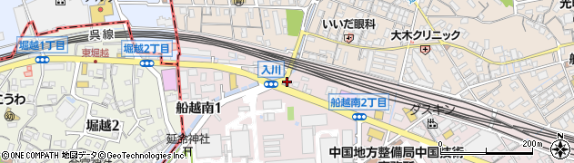 広島県警察本部海田警察署船越交番周辺の地図