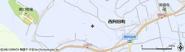 奈良県五條市西阿田町周辺の地図
