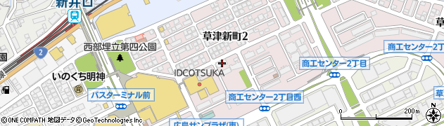 広島県広島市西区草津新町周辺の地図