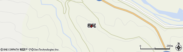 奈良県吉野町（吉野郡）樫尾周辺の地図