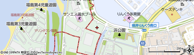 大阪府泉南市男里周辺の地図