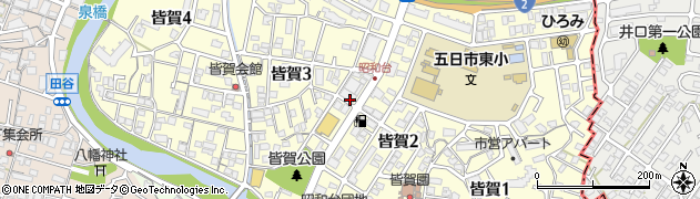 広島県広島市佐伯区皆賀周辺の地図