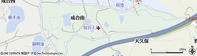 大阪府熊取町（泉南郡）成合南周辺の地図