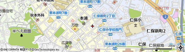 ユアーズ本浦店周辺の地図