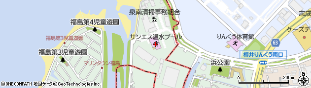 阪南市役所　資源対策課ごみ総合受付センター周辺の地図