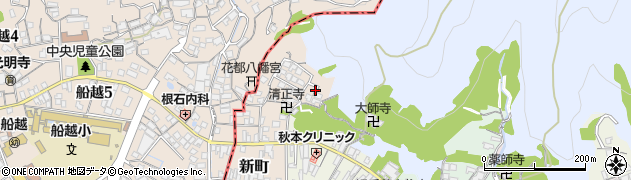広島県海田町（安芸郡）新町周辺の地図