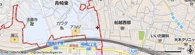 青崎東郵便局 ＡＴＭ周辺の地図