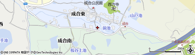 大阪府泉南郡熊取町成合東302周辺の地図
