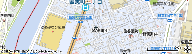 広島県広島市南区皆実町周辺の地図
