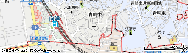 青崎公園周辺の地図